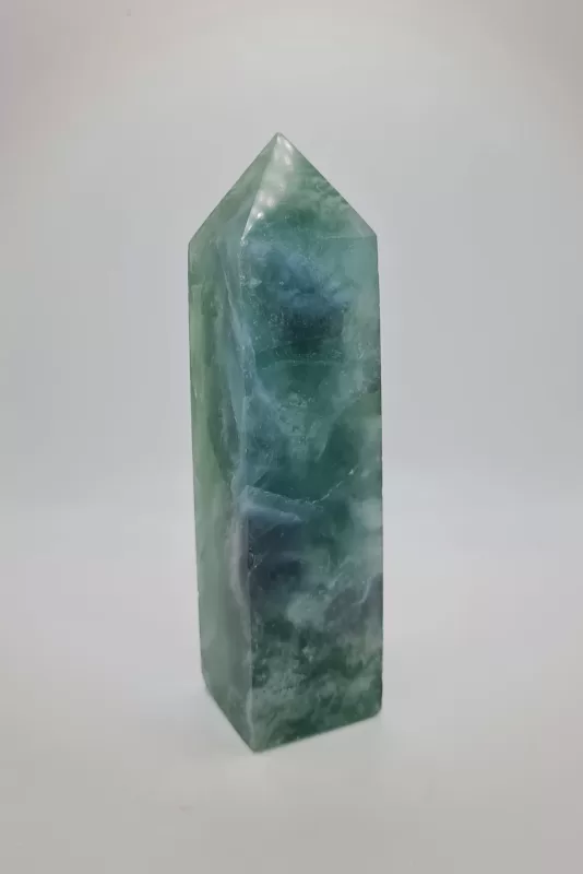 Green flourite tower - The Crystal Horse Co