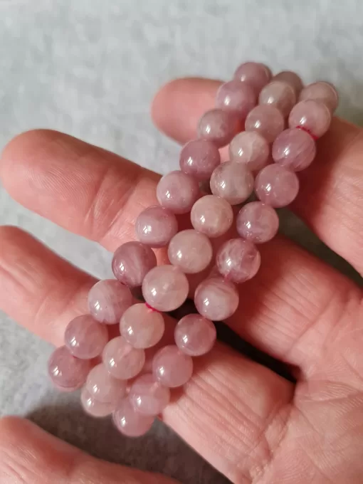 lavender rose quartz bracelet