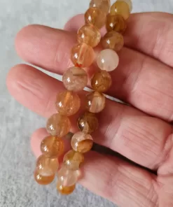 Golden healer crystal bracelet